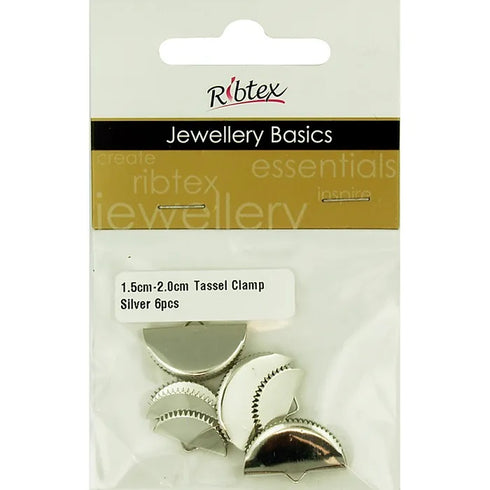 1.5cm & 2cm Metal Alloy Tassel Clamps (available in 2 colours)